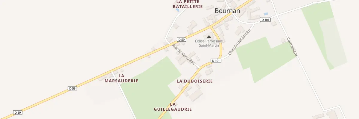 Plan du 2 Rue de Versailles à Bournan