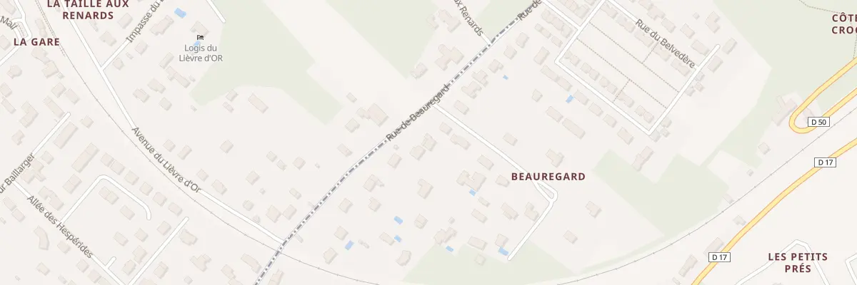 Plan du 40 Rue de Beauregard à Veigné