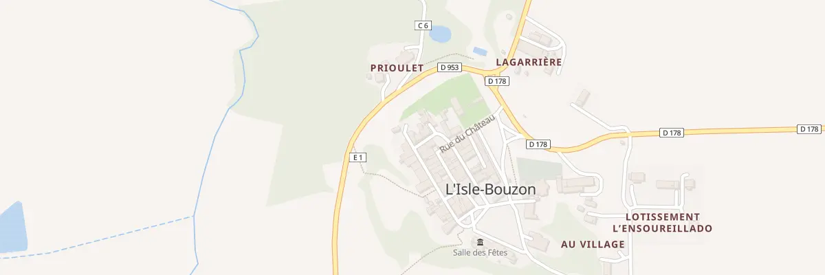 Plan du 16 Rue du Presbytère à L’Isle-Bouzon