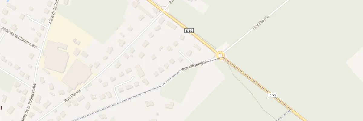 Plan du 25 Rue d’Espagne à Veigné