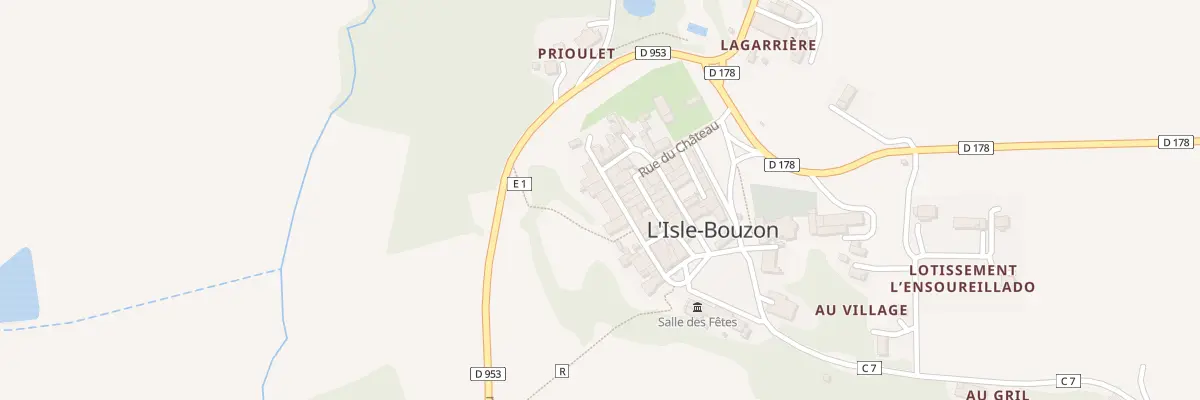 Plan du 5022 Au Village à L’Isle-Bouzon
