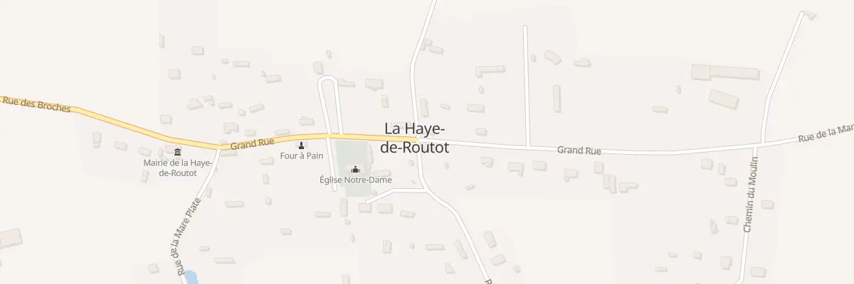 Plan du 10 Grande Rue à La Haye-de-Routot