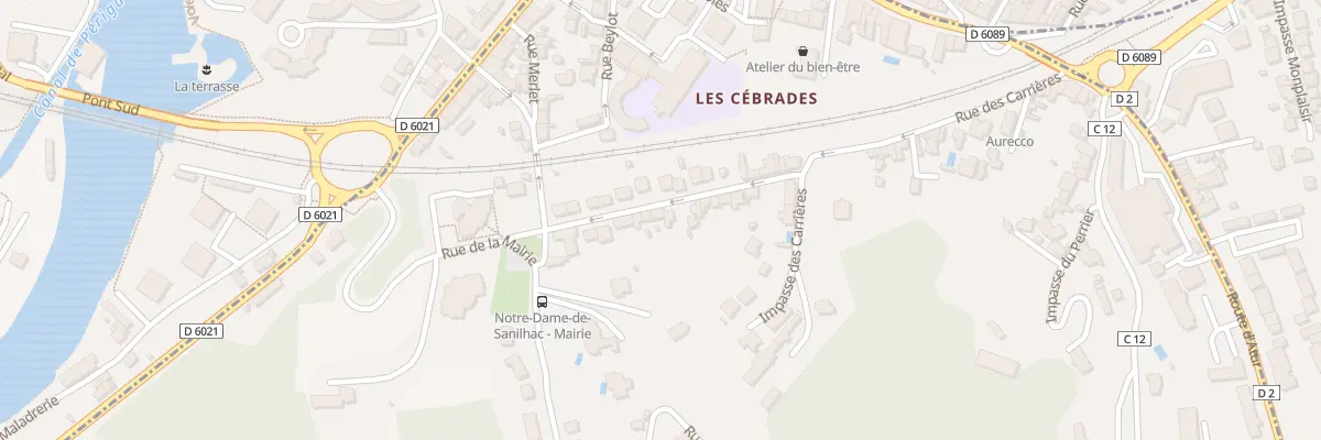 Plan du 14 Rue des Carrières à Sanilhac