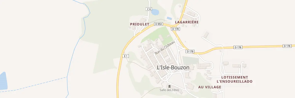 Plan du 5018 Au Village à L’Isle-Bouzon