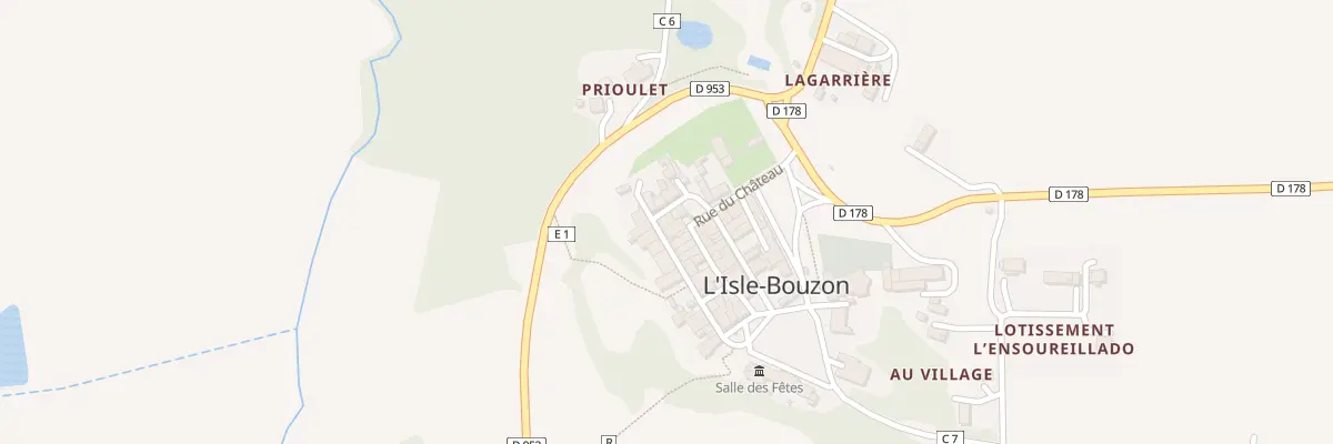 Plan du 5017 Au Village à L’Isle-Bouzon