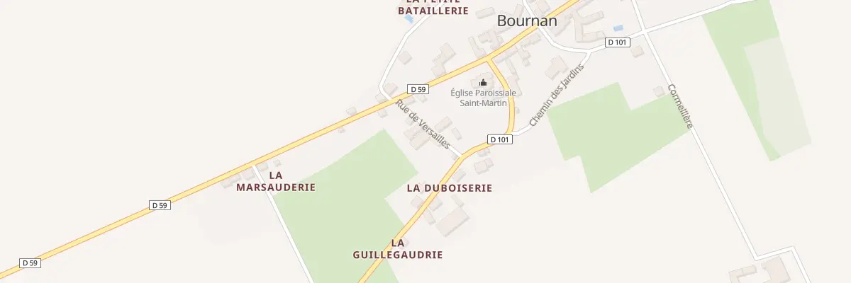 Plan du 4 Rue de Versailles à Bournan