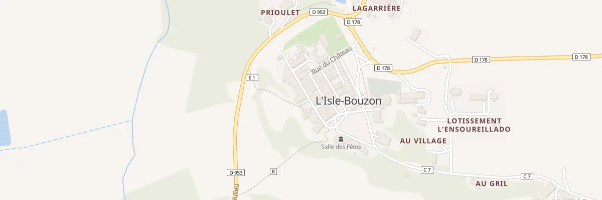 Plan du 5024 Au Village à L’Isle-Bouzon