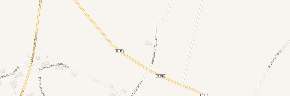 Plan du 173 Caoulet à Monbalen