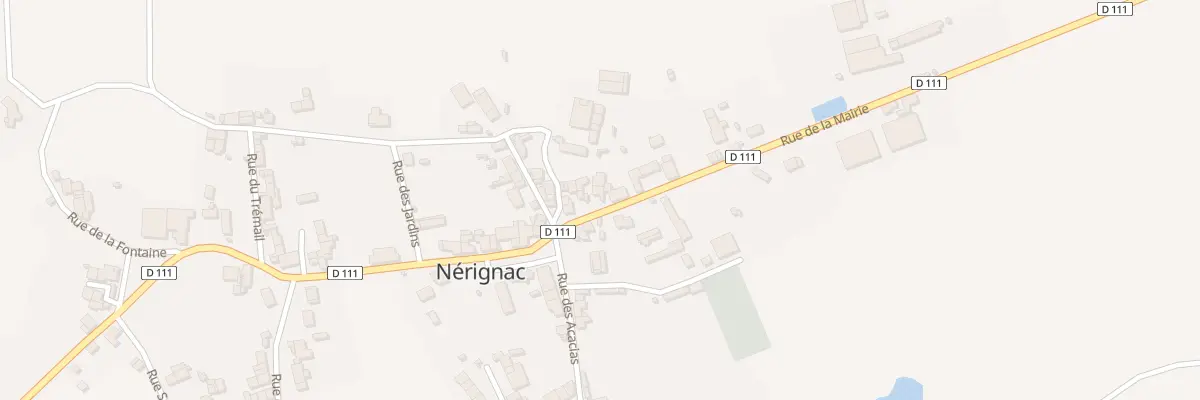 Plan du 3 Rue de la Mairie à Nérignac