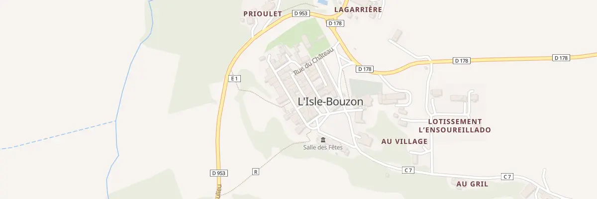 Plan du 5027 Au Village à L’Isle-Bouzon