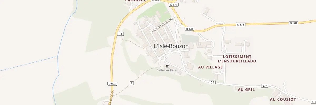 Plan du 2 Rue du Presbytère à L’Isle-Bouzon