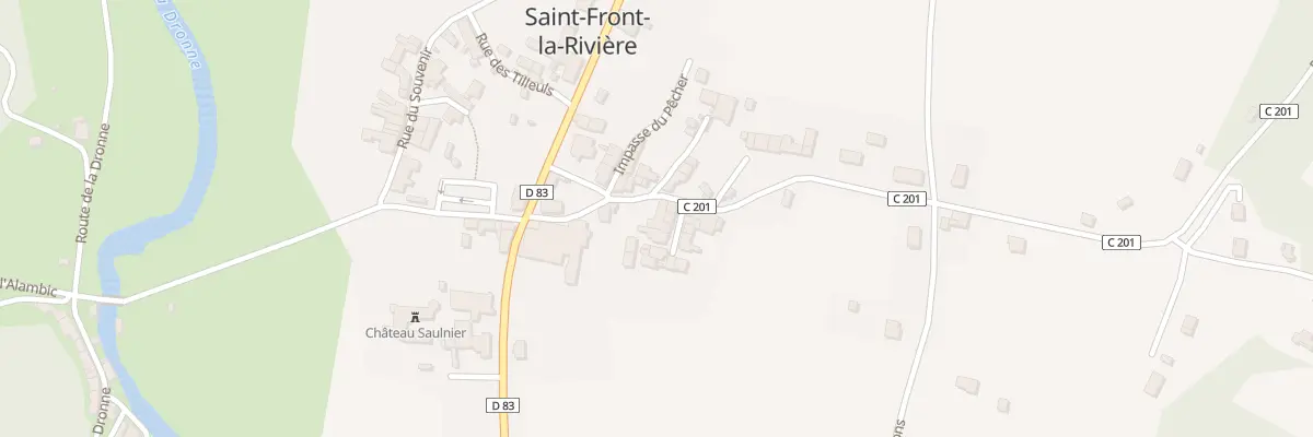 Plan du 108 Rte du Vieux Bourg à Saint-Front-la-Rivière