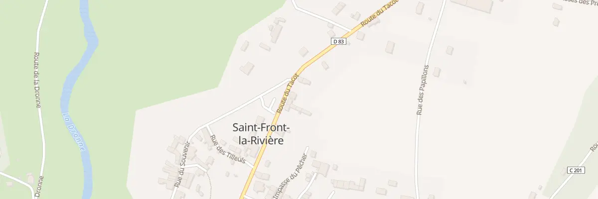 Plan du 1353 Rte du Tacot à Saint-Front-la-Rivière
