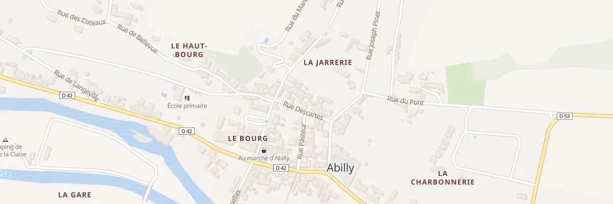 Plan du 8 Rue Descartes à Abilly