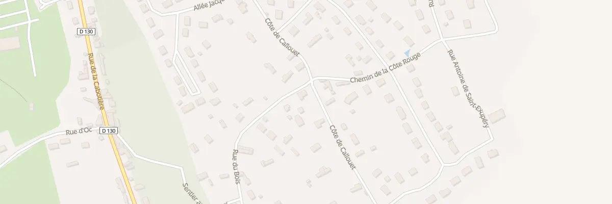 Plan du 34 Côte de Callouet à Brionne