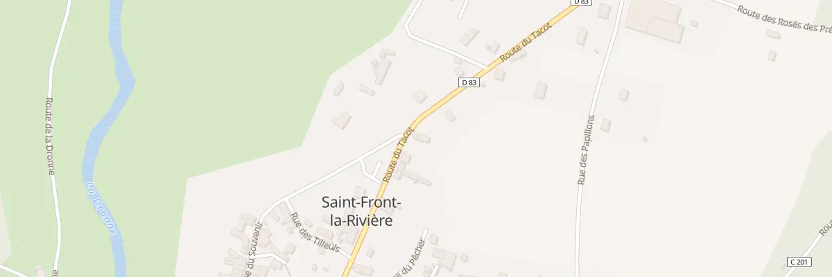 Plan du 1323 Rte du Tacot à Saint-Front-la-Rivière