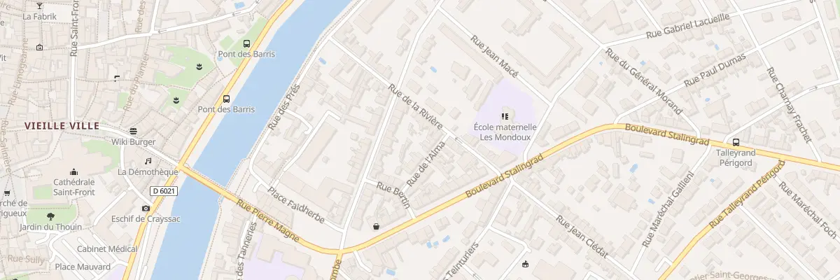 Plan du 15 Rue de l’Alma à Périgueux