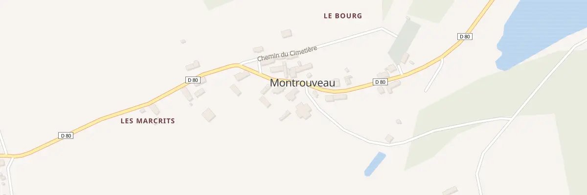 Plan du 89 Le Bourg à Montrouveau