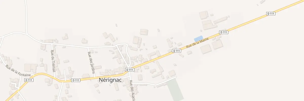Plan du 9 Rue de la Mairie à Nérignac