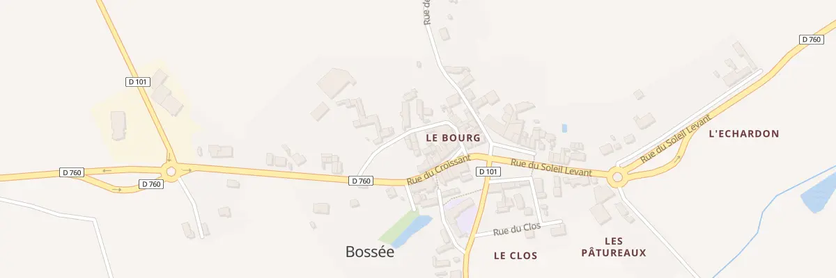 Plan du 3 Rue des Chats à Bossée