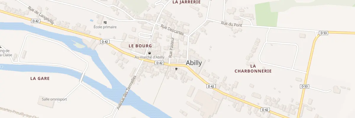 Plan du 8 Rue du Commerce à Abilly