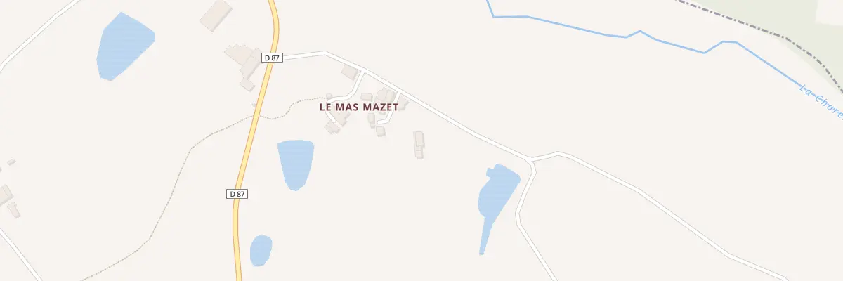 Plan du 5174 Le Mas Mazet à Videix