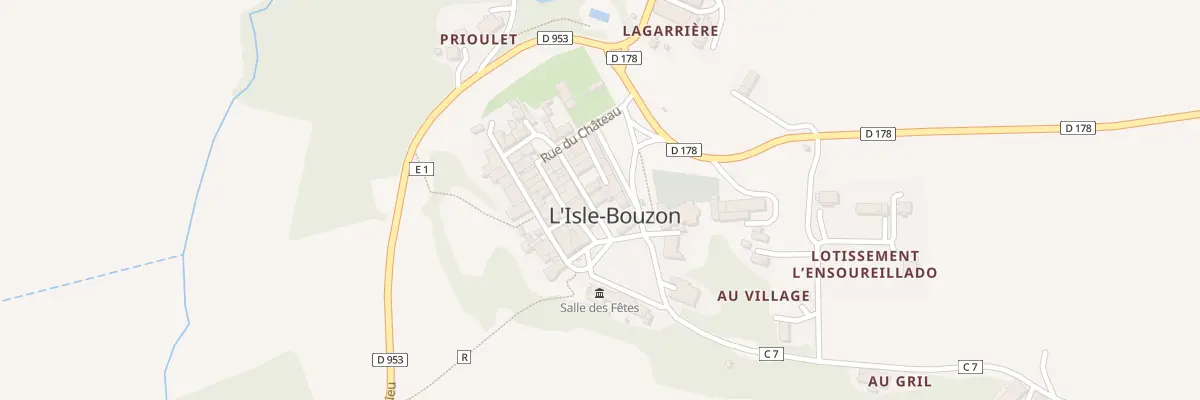 Plan du 2 Rue du Cercle à L’Isle-Bouzon