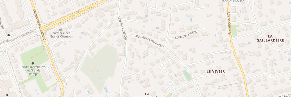 Plan du 7 Rue de la Chalonnière à Saint-Avertin