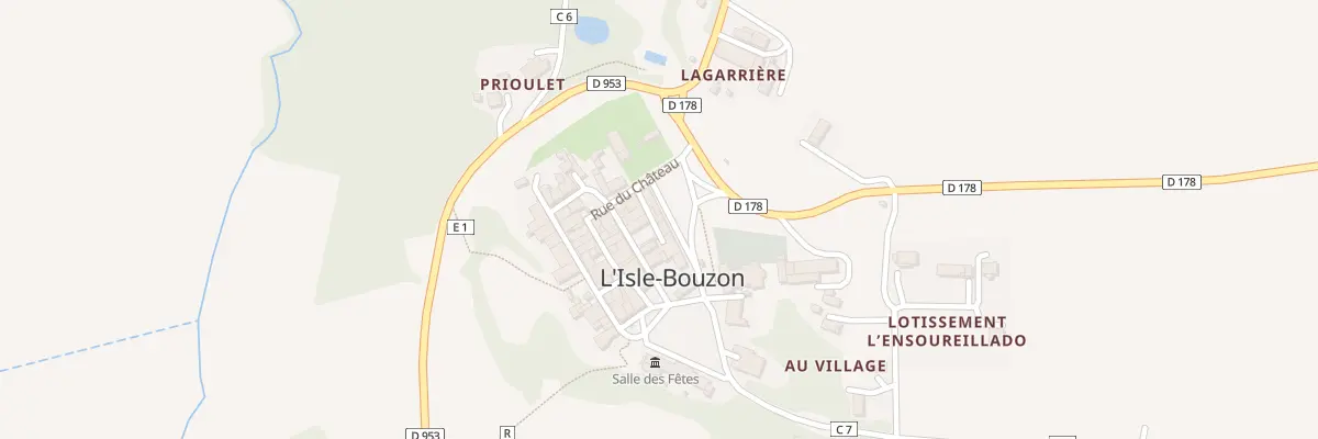 Plan du 3 Rue de la Poste à L’Isle-Bouzon