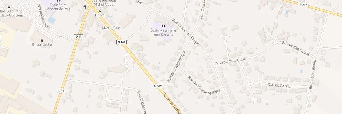 Plan du 22 Rue de la République à Lussac-les-Châteaux