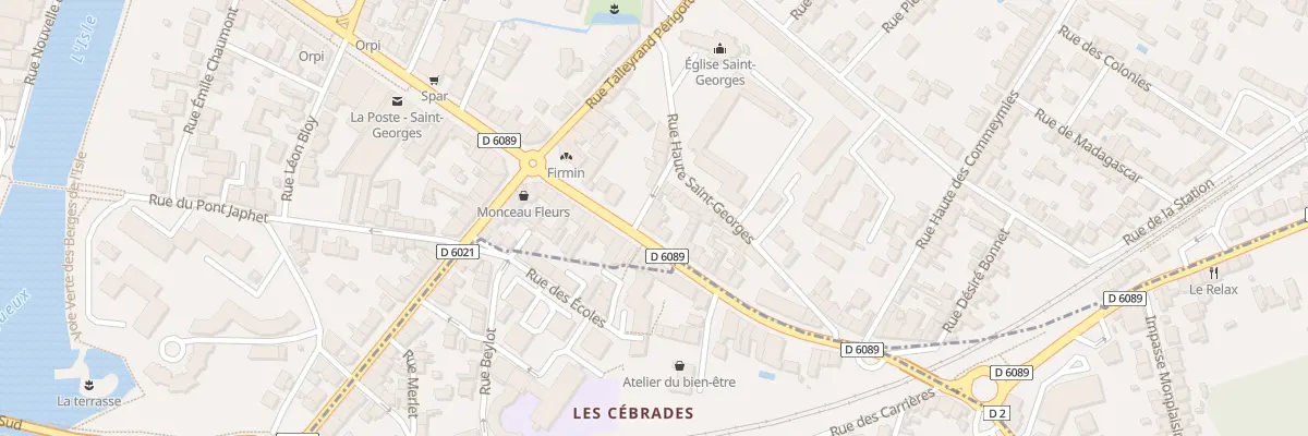 Plan du 43 Crs Saint Georges à Périgueux