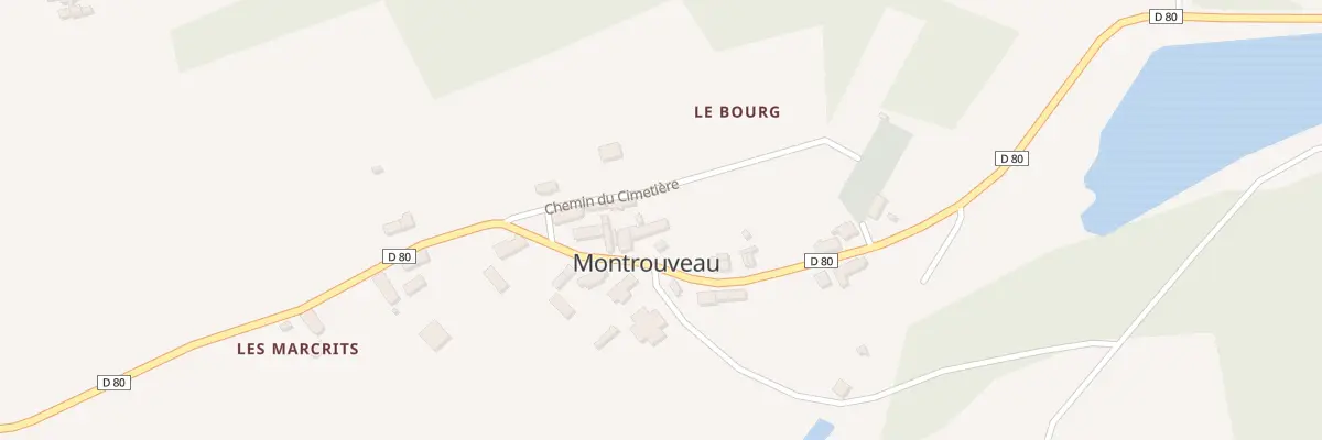 Plan du 6 Le Bourg à Montrouveau