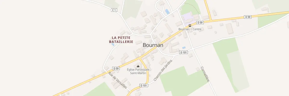 Plan du 1 Pl de la Mairie à Bournan