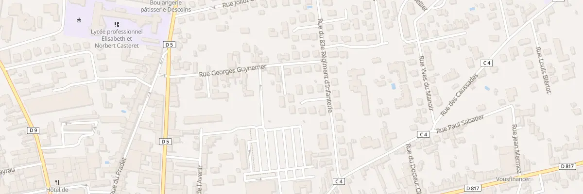 Plan du 1 Rue Claude Bernard à Saint-Gaudens