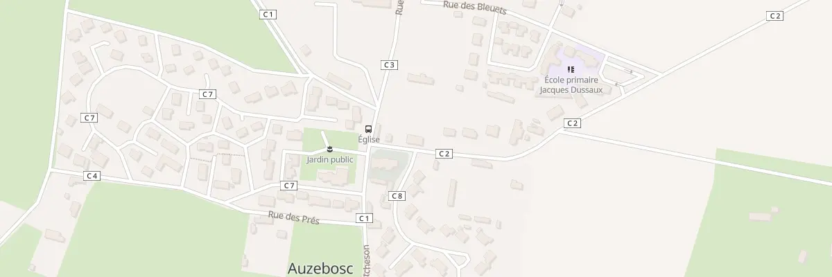 Plan du 63 Rue de l’Eglise à Auzebosc