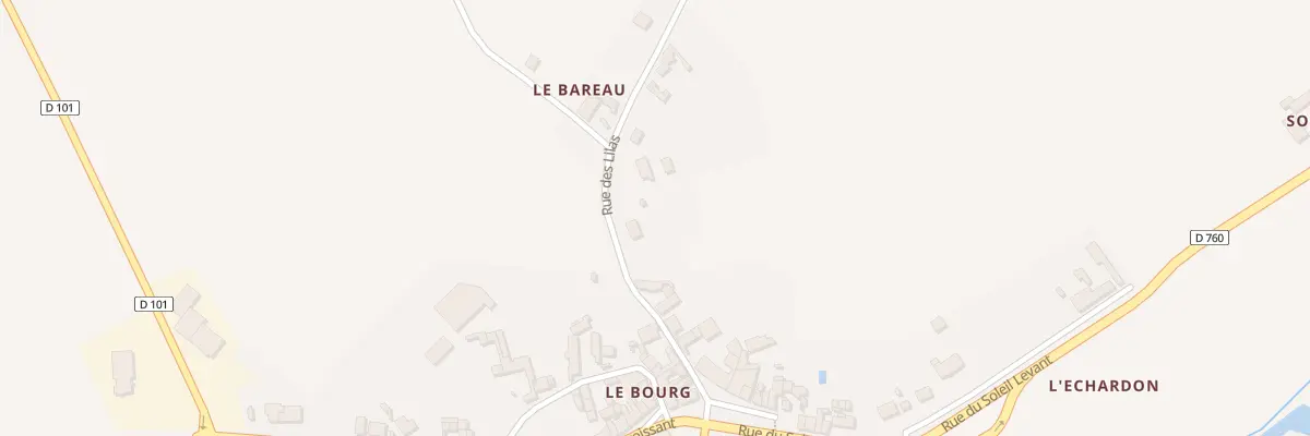 Plan du 8 Rue des Lilas à Bossée