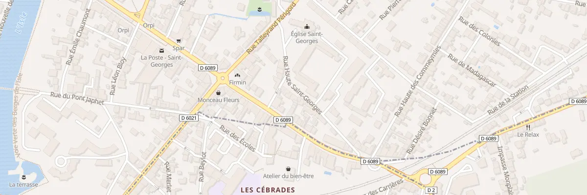 Plan du 18 Rue Haute Saint Georges à Périgueux
