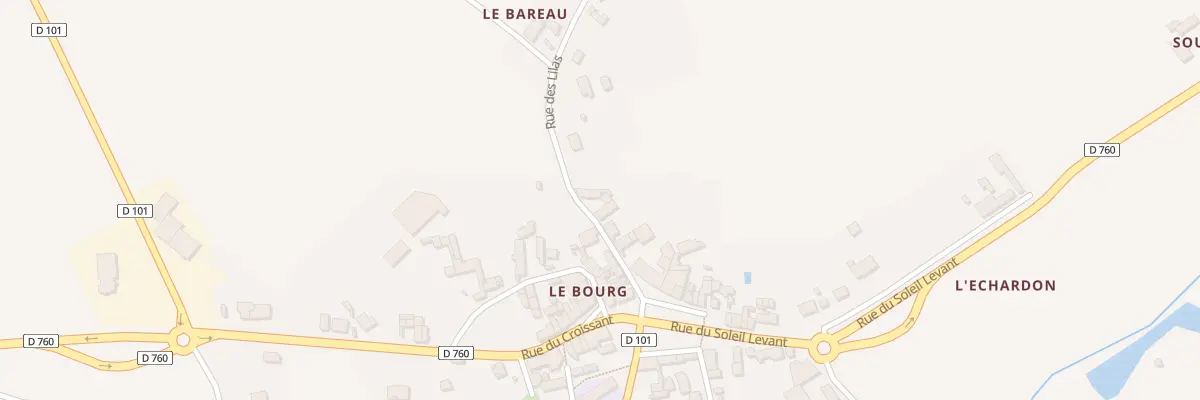 Plan du 6 Rue des Lilas à Bossée
