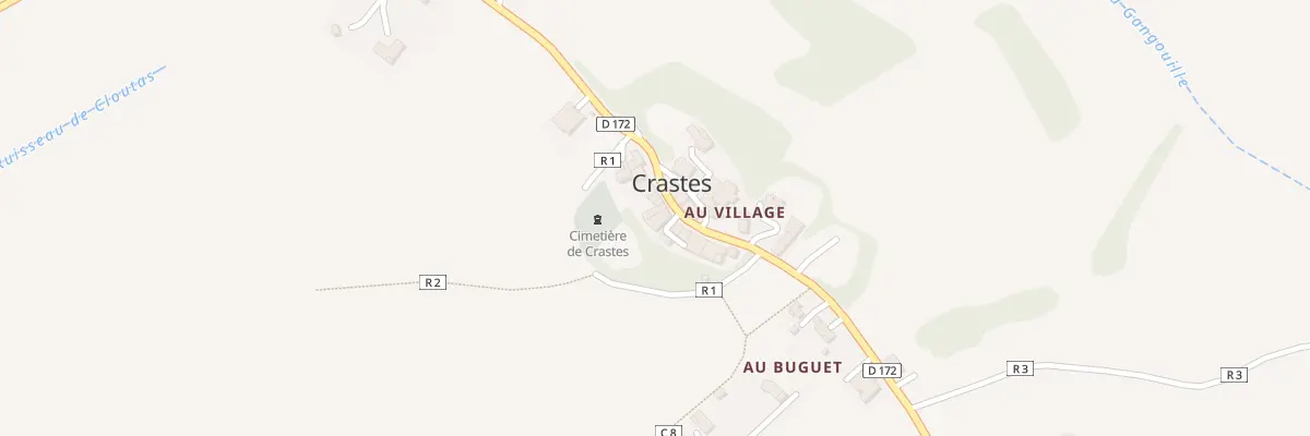 Plan du 5044 Au Village à Crastes
