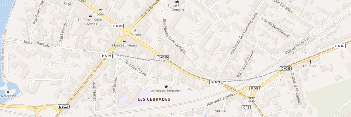 Plan du 51B Crs Saint Georges à Périgueux