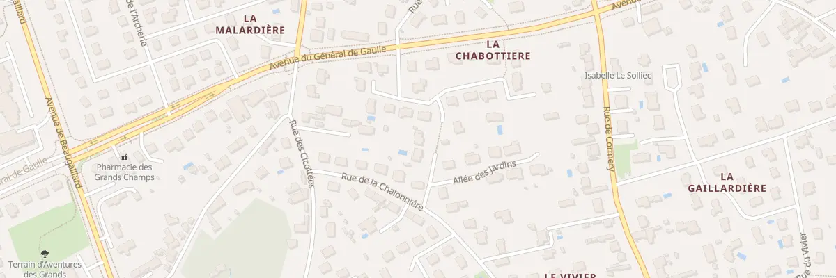 Plan du 6 All des Jardins à Saint-Avertin