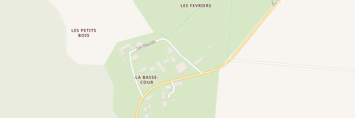 Plan du 201 La Basse Cour au Louroux