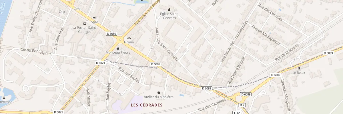 Plan du 26 Rue Haute Saint Georges à Périgueux