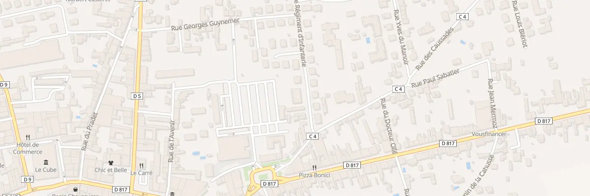 Plan du 1T Rue 83e Regiment d’Infanterie à Saint-Gaudens
