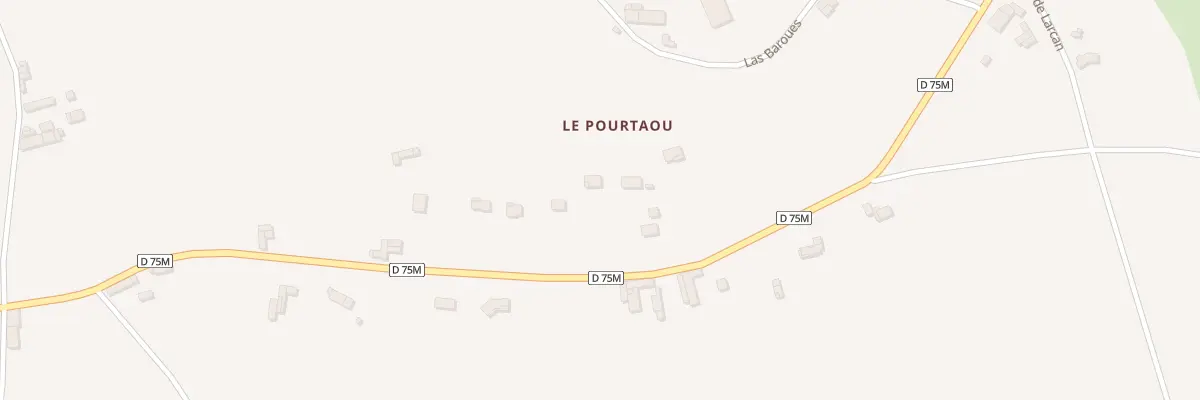 Plan du 43 Le Pourtaou à Larcan