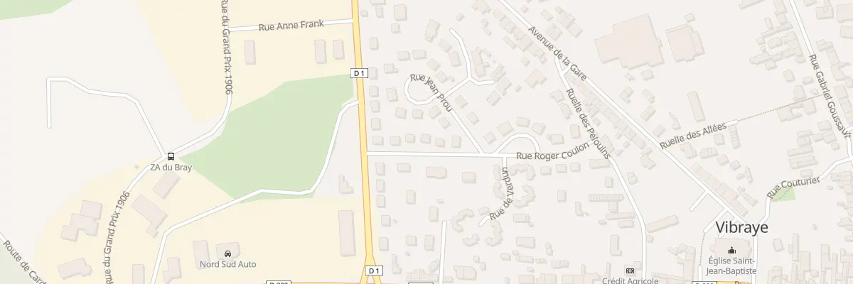 Plan du 16 Rue Roger Coulon à Vibraye