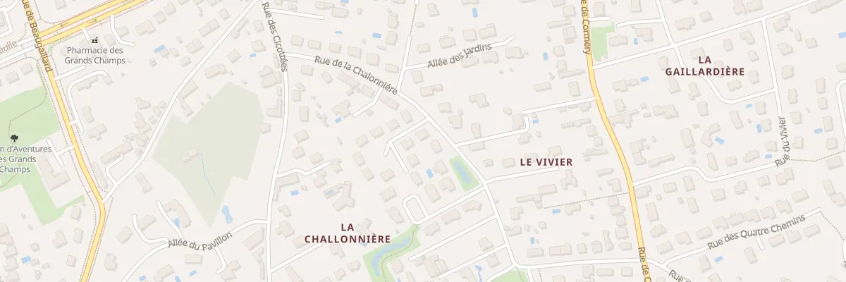 Plan du 2 All de la Chalonnière à Saint-Avertin