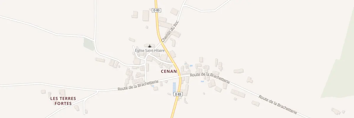 Plan du 26 Rte de Pleumartin à La Puye