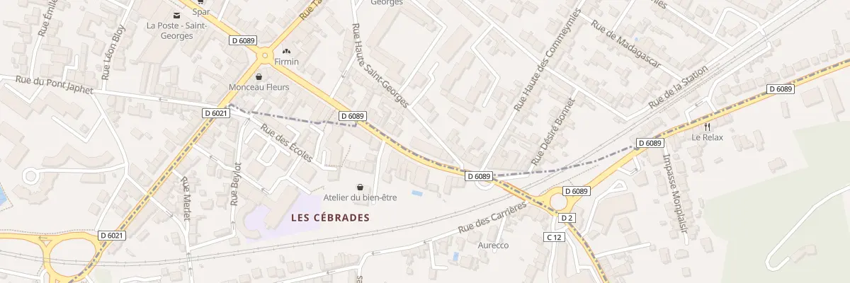 Plan du 61 Crs Saint Georges à Périgueux