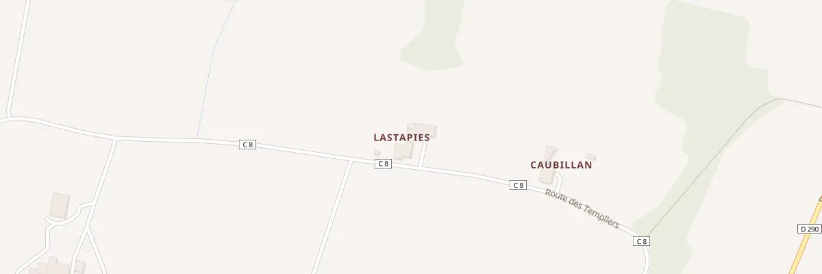 Plan du 110 Lastapies à Cuq